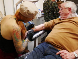 ALONE Bucket Listers Get Inked To Fight Ageism